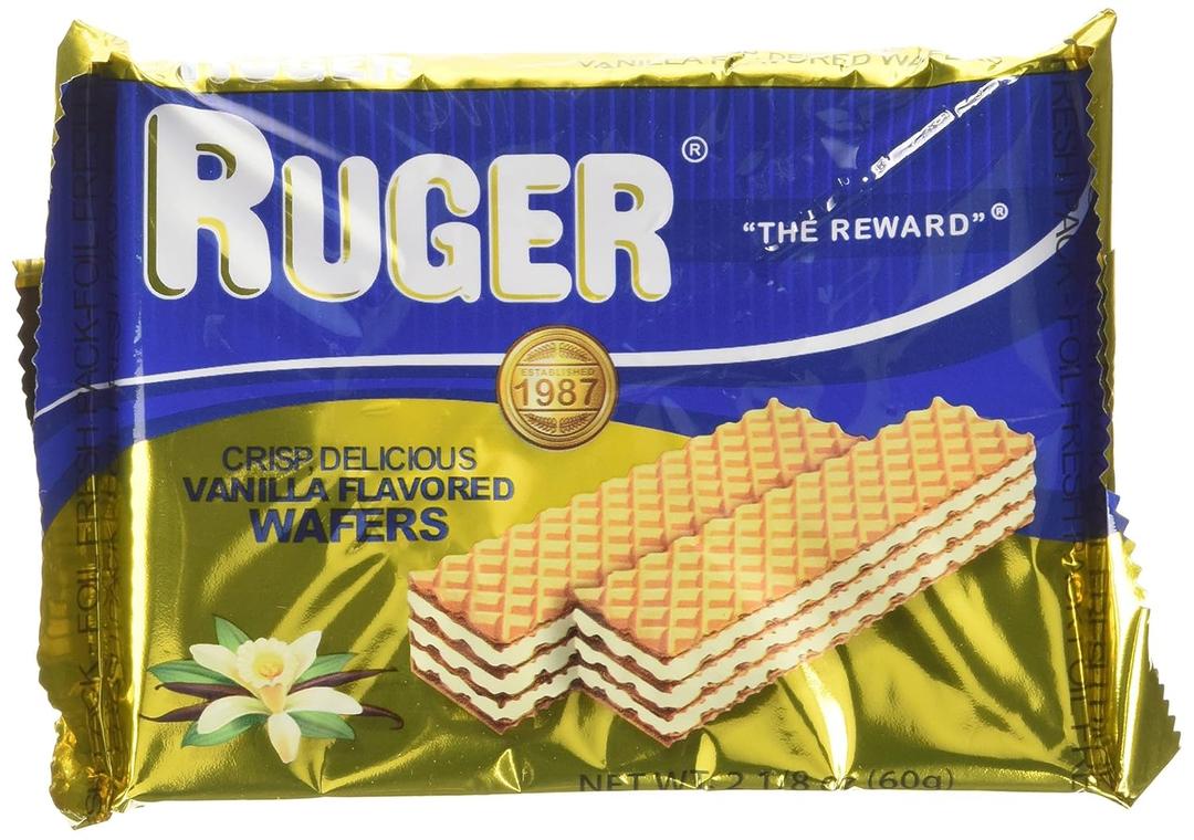 2 Pack Ruger Vanilla Austrian Wafers, EXP July/25/2026
