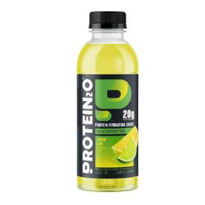 Protein2o 20g Whey Protein Isolate Hydration Drink, 350mg of Electrolytes, Vitamins B5 & B6, Sugar Free, Lemon Lime, 16.9 oz Bottle (12 Count), Best By 12/20/26