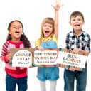 BelleAngle 16Pcs Bilingual Posters Spanish English Words and Phrases Poster Set Educational Materials for Teachers Preschool Back to School Classroom Decorations