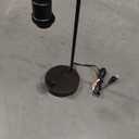 Lynnoland Set of 2 Industrial Table Lamps with USB C+A Ports and Outlet, Black Fully Stepless Dimmable Bedside Lamps, Nightstand Lamp with Opal Glass Shade for Reading Office (2 LED Bulb)