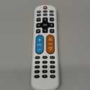 GE BigEZ OneTouch Big Button Universal TV Remote for Seniors, Easy to Use, Replacement Remote for Samsung, LG, Sony, Vizio, Roku TV, Streaming Players, Backlit Buttons, 2 Device, White, 84666