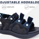 KuaiLu Mens Hiking Sandals with Arch Support Orthopedic Walking Recovery Sandals for Plantar Fasciitis Open Toe Summer Athletic Sport Comfortable Cushion Breathable Outdoor Water Sandals Size7-13