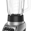 BLACK+DECKER PowerCrush Multi-Function Blender with 6-Cup Glass Jar, 4 Speed Settings, Silver