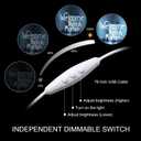 LookLight Welcome Foolish Mortals Halloween Decor Neon Sign Cold White Letters Neon Light Dimmable Spooky Gothic Haunted Mansion LED Signs for Halloween LED lights Wall Decor USB Light Up Sign for Bar Party Decoration 15x12.6inchees