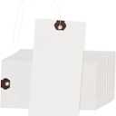 INNOVART Kevlar Shipping Tags, 3 1/4" x 1 5/8", White, HDPE Plastic, Waterproof & Tear-Resistant, Pre-Wired, Case of 1000