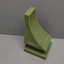 Ekena Millwork CORWD06X06X12NEGR Large Nevio Wood Vintage Decor Corbel, 6"W x 6 3/4"D x 12"H, Restoration Green