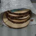 Philorn Wooden Circles for Centerpieces 6 Pcs 6.3-7 inch Wood Slices Tree Stump Decor with Bark, Wooden Rounds Unfinished Wood Base Wood Slabs for Centerpieces Wedding Decor, DIY Painting Crafts