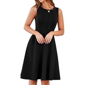 YATHON Graduation Dresses for Women 2025 Black Aline Easter Dress Church Cocktail Dresses for Women 2025 Elegant(YT607-Black,M)