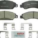 BOSCH BC1092 QuietCast Premium Ceramic Disc Brake Pad Set - Compatible with Select Cadillac Escalade; Chevrolet Avalanche, Silverado 1500, Suburban, Tahoe; GMC Sierra, Yukon, XL + More; FRONT