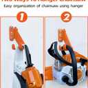 Chainsaw Hanger, 1 Pack Chainsaw Wall Mount, Heavy Duty Chainsaw Holder, Garage Organization Garage Storage Shed Organizer Mounted Chainsaw Rack