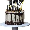 Wizard 11th Cake Topper, Boy and Girl 11 Happy Birthday Party Decoration - Black 