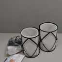 Glass Pendant Lights Kitchen Island 2 Pack, Black Mini Pendant Light with Clear Glass, Farmhouse Industrial Cage Hanging Lighting for Kitchen Sink Dining Room Bathroom, CH9176-1-2PK