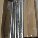 Lootkell 2 Pack Bronze Curtain Rods for Windows 48 to 84 Inches Adjustable Length Heavy Duty 1" Diameter Window Curtain Rod with Solid Metal Finials for Outdoor Farmhouse Bedroom Kitchen Living Room