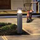Outdoor Pathway Light, 32 in IP65 Waterproof Driveway Lights, 3000K led Landscape Lighting Outside，620LM Path Lights, 120V Hard Large Bollard Lamp for Garden Yard Patio Lawn Walkway Decor