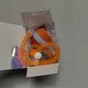 Jkanti Interactive Cat Toys for Indoor Cats,The 3rd Generation Agile Moving Cat Ball with Elastic Mesh Tail,Automatic Kitten Toys for Bored Indoor Cats, Motion Activated (Orange)