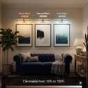 URSOLA 32" Picture Lights for Wall, 3CCT, Dimmable & Remote, Wireless Battery Operated Art Painting Light, Picture Frame Light for Gallery