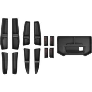 13Pcs Dashboard Storage Organizer Compatible with 2019-2026 Dodge RAM 1500 Door Side Storage Box Door Bottom Storage Box Replacement for 2019-2026 Dodge RAM Accessories