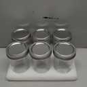 ComSaf Small Mason Jars 8 oz 6Pcs, Half Pint Regular Mouth Mason Jar with Lids and Seal Bands, Glass Canning Jars for Jam, Jelly, Spice, Meal Prep, Honey, Shower Wedding Favors, DIY Candles Decor