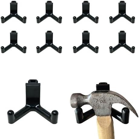Pop's Parts Plus Tool Hook for Vertical Siding Lifetime Shed—Click to See Models it Fits! (Compatible with Most Vertical Siding, Doesn't Work on Horizontal Siding) (10 Hooks Pack)