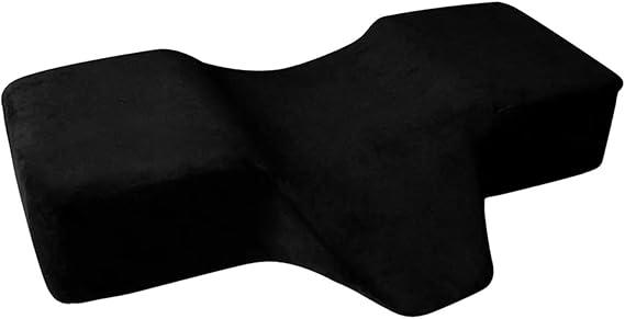 Lash Pillow for Lash Extension, Memory Foam Pillows with Extra Velvet Pillow Case, Lash Tech Supplies for Lash Extension, Ergonomic Pillow for Neck Pain, Shoulder & Back Support