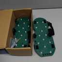 Lawn Aerator Shoes for Lawn, Soil Yard Aerator Tool with Hook & Loop Straps for Effectively Aerating, One Size Fits All Free-Installation Lawn Shoes for Yard Garden Patio Grass (Green)