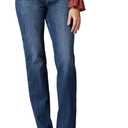 Women's Relaxed Fit Straight Leg Jean, Jaded,Size 14 Short
