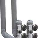 Magma Kayak/SUP Boat Rack R10-626 - 304 Stainless Steel Storage for Kayaks & Paddle Boards - Fits Standard Round Rail - Includes Padding & Tie-Down Points - Quick-Release Knob System