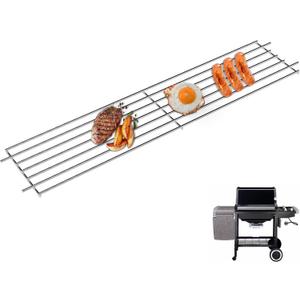 7513 88719 Grill Warming Rack for Weber Genesis 1000-5500, Genesis Silver B/C, Gold B/C Grill Parts, 80633 Stainless Steel Rack for Weber 900, Spirit 700, Platinum I & ll Grill, 24.9"x 4.7"