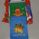 Xuniea 24 Pcs Small Christmas Drawstring Gift Bags Christmas Goodie Treat Bags Xmas Santa Claus Tree Winter Snowflakes Snowman Wrapping Gift Pouches for Xmas Holiday Birthday Party (5.1 x 7.1 Inch)