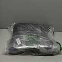 GarveeHome Scalloped Area Rug 4x6 - Washable Boho Bordered Non-Slip Entryway Rug, Neutral Farmhouse Living Room Rug Soft Throw Rugs for Entrance Hallway Bedroom Kitchen Nursery, Black