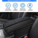 Autorder Center Console Cover for 2023-2025 2026 Mazda CX-50 CX50 Accessories Armrest Cover Leather Armrest Cushion Anti-Scratch Protector with Pockets