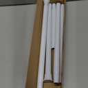 Spring Tension Curtain Rod 32-76 inch, Adjustable Expandable Tension Curtain Rod No Drilling, Tension rods for Window Doorway Kitchen Curtain, White