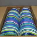 Adirondack Chair Cushion, High Back Patio Cushions with Adjustable Ties, 48.8x20.4x4.3, Waterproof Tufted Pillow, Fade Resistant Seat Rocking Chair Cushion for Indoor/Outdoor, Stripe Blue, 2