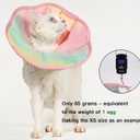 Touchdog Soft Cat Cone Collar, Waterproof Recovery Collar for Cats After Surgery, Lightweight Elizabethan Collar for Kittens (Pink Grad, S)