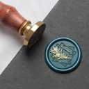 2 x Letter R Wax Seal Stamp Rosemary Initial R Stamp, 2pcs Value Pack Wax Seal Kit with Vintage Rosewood Handle Decorative Gift for Wedding Art Invitations Christmas