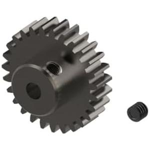 Pinion Gear, Steel, 50T, MOD0.53 / 48P, Screw Hole for 5mm Motor Shaft?Black