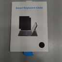 Keyboard Case for iPad A16 2025 11th Generation/ iPad 10th Gen 10.9'' 2022 Case with Keyboard, Smart Folio Cover with Pencil Holder, Slim Rechargeable Magnetic Bluetooth keyboard Detachable (Black)