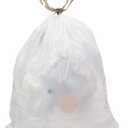 AmazonCommercial 18 Gallon Compactor Bags with Drawstring, 2 Mil, 50 Count