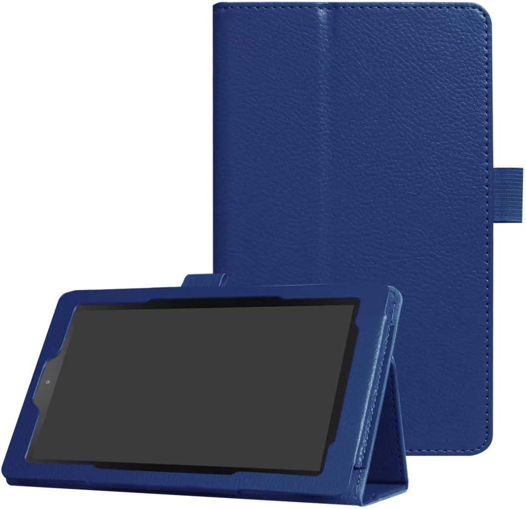 for Amazon Kindle All New Fire 7 SR043KL 7th/9th Generation Smart Cover,Ultra Slim Folio Stand Leather Case Cover with Auto Sleep/Wake Up for Kindle Fire HD7 7" (2017/2019 Release) (Li-Dark Blue)