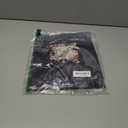 YISEVEN Womens Sheepskin Leather Gloves with Floral Embroidery and Animal Print (6.5"/S, Black - Small Spot)