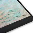 Canvas Floater Frame for 24x36 Abstract Art, 0.86" Deep DIY Metal Floater Frames for Home Office Art Show Exhibition, Modern Wall Decor for Bedroom Hallway Entryway, No Glass & Back (Black)