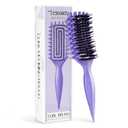 Curly Hair Brush, Curl Defining Brush for Effortlessly Defined Curls & Waves, Vented Hair Brush for Wet & Dry Hair, Women and Men, Reduces Frizz (Purple)