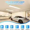 4FT 7'' W LED Wraparound Light, 3 Wattages & 3 CCT 55/65/75W, 3000K-5000K, 3000K4000K5000K