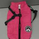 PETCARE Winter Dog Coat with Harness Built in Waterproof Dog Jackets Warm Pet Fleece Vest Windproof Snow Jacket Snowsuit Reflective Dogs Cold Weather Coats for Puppy Small Medium Large Dogs Cats, XL