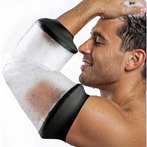 Blue Shoe Guys Reusable Waterproof Picc Line Sleeve Cover For Upper Arm, S/M for Proper Wound Protection Picc Line Shower Cover and Waterproof Sleeve Protector for IV, Shower sleeve for Upper Arm