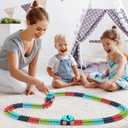 Race Track Toy for Kids Boys with LED Light-Up Car, Flexible Changeable Battery Electric Race Car Track for 3 4 5 6 7 8+Year Old Boys Girls as Birthday Party Gifts (184pcs,1car)
