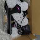 Solar Halloween Pathway Lights Outdoor Decorations，5 Pack Ghost Garden Stake Lights, Waterproof LED Walkway Lights for Outside Patio Yard Halloween Decor (Purple Ghost)