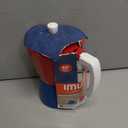 IMUSA Stovetop Espresso Maker 6 Cup Cast Aluminum Moka Pot Caribbean Colors Edition Red Blue White Cafetera Italiana Espresso Cuban Coffee Maker