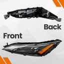 Headlight Assembly Compatible with 2021-2023 Nissan Rogue S/SV/SL/Platinum with DRL (Driver Left Side)