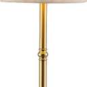 KDG Portables Cordless Table Lamp, Fabric Shade Desk Lamp, 4000mAh Rechargeable Battery Powered Lighting, Dimmable Light for Dining Room, Bedroom, Bedside, Bar, Night Light, Camping, Balcony (Gold)